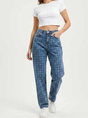 iets frans Monogram Denim High Waist Jean size 26